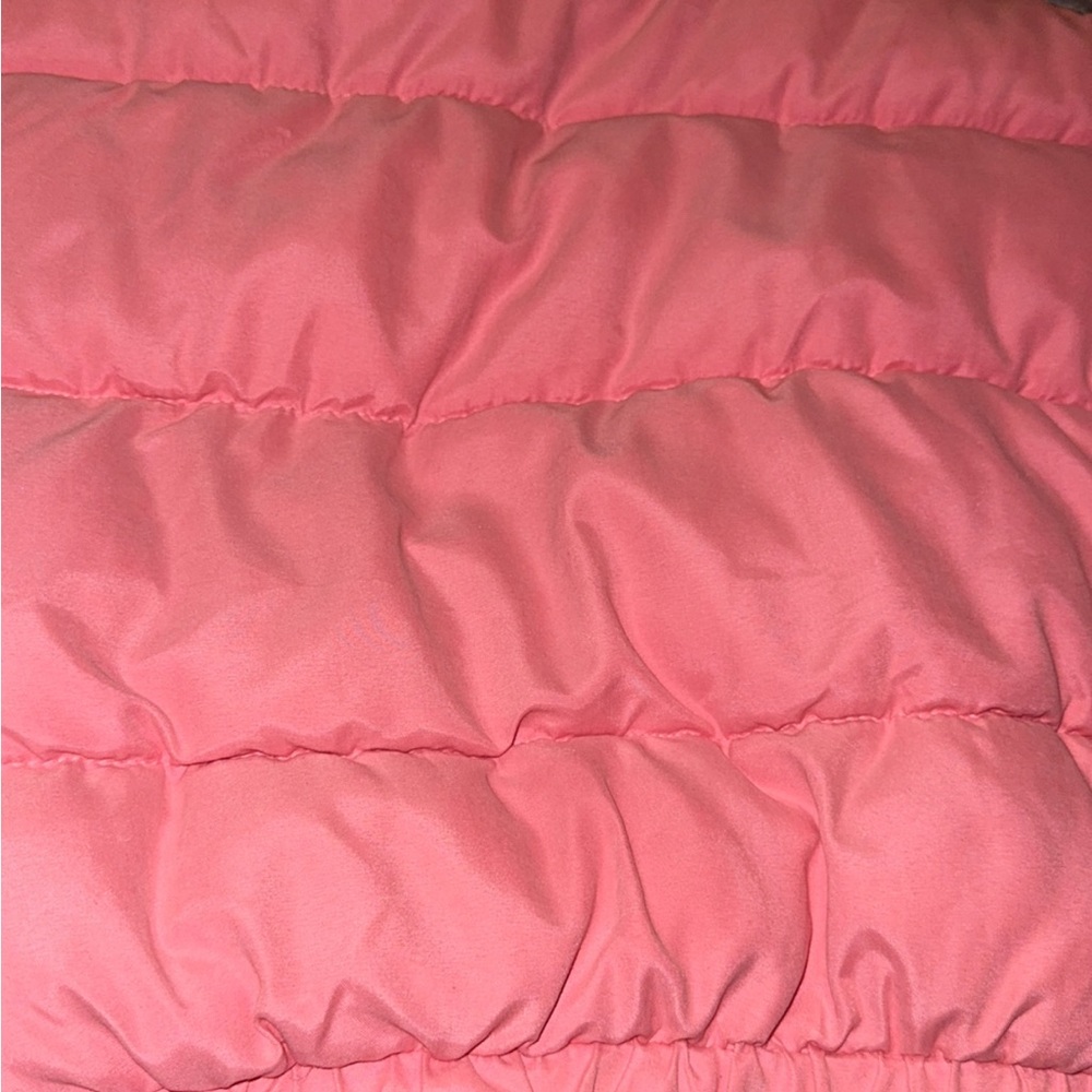Pink Puffer Jacket with Rhinestone Design - Picture 4 of 4